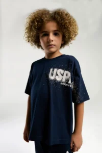 US Polo Assn. U.s. Polo Shirt Assn Boys' Navy Blue Bermuda Set - Image 3