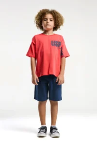 US Polo Assn. U.s. Polo Shirt Assn Boys' Rejection Bermuda Set - Image 3