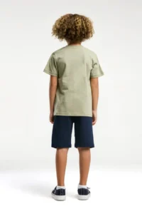 US Polo Assn. U.s. Polo Shirt Assn Boys' Green Bermuda Set - Image 5