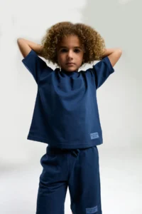 US Polo Assn. U.s. Polo Shirt Assn Boys' Blue Bermuda Set - Image 2