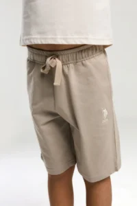US Polo Assn. U.s. Polo Shirt Assn Boys' Cream Bermuda Set - Image 3