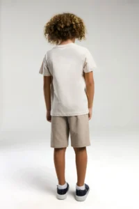 US Polo Assn. U.s. Polo Shirt Assn Boys' Cream Bermuda Set - Image 4