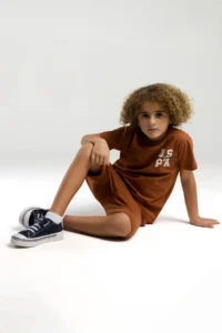 US Polo Assn. BASE. Polo Assn Boy's Brown Bermuda Suit