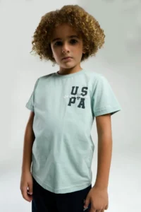 US Polo Assn. U.s. Polo Shirt Assn Boys' Blue Bermuda Set - Image 2