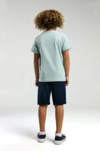 US Polo Assn. U.s. Polo Shirt Assn Boys' Blue Bermuda Set - Image 5