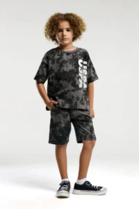 US Polo Assn. U.s. Polo Shirt Assn Boys' Gray Bermuda Set - Image 2
