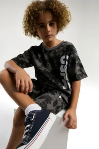 US Polo Assn. U.s. Polo Shirt Assn Boys' Gray Bermuda Set - Image 3