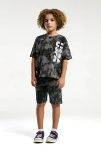 US Polo Assn. U.s. Polo Shirt Assn Boys' Gray Bermuda Set - Image 4