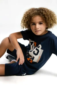 US Polo Shirt Assn. U.s. Polo Shirt Shirt Assn Boys' Navy Blue Bermuda Set
