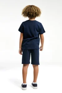 US Polo Shirt Assn. U.s. Polo Shirt Shirt Assn Boys' Navy Blue Bermuda Set - Image 4