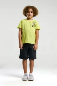 US Polo Assn. U.s. Polo Shirt Assn Boys' Green Bermuda Set