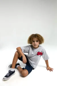 US Polo Assn. U.s. Polo Shirt Assn Boys' Gray Bermuda Set - Image 2