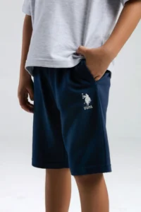 US Polo Assn. U.s. Polo Shirt Assn Boys' Gray Bermuda Set - Image 4