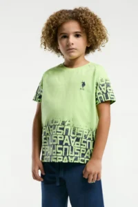 US Polo Assn. U.s. Polo Shirt Assn Boys' Green Bermuda Set - Image 3