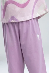 US Polo Assn. 4-15 Years Licensed Us Polo Assn Girls' Suit-Lilac - Image 5