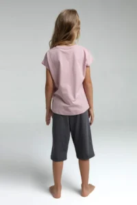 US Polo Assn. U.s. Polo Shirt Assn Girls' Pink Capri Set - Image 5