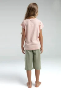 US Polo Assn. U.s. Polo Shirt Assn Girls' Pink Capri Set - Image 4