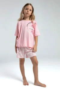 US Polo Assn. U.s. Polo Shirt Assn Girls' Pink Shorts Set