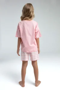 US Polo Assn. U.s. Polo Shirt Assn Girls' Pink Shorts Set - Image 4