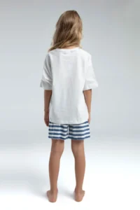 US Polo Assn. U.s. Polo Shirt Assn Girls' White Shorts Set - Image 4