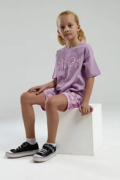 US Polo Assn. 4-15 Years Licensed Us Polo ASSN Girls' Suit-Lilac