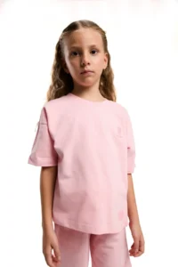 US Polo Assn. U.s. Polo Shirt Assn Girls' Pink Bermuda Set - Image 3