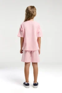 US Polo Assn. U.s. Polo Shirt Assn Girls' Pink Bermuda Set - Image 5