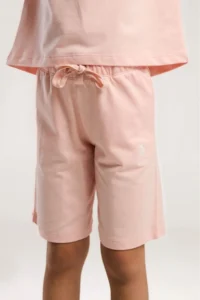 US Polo Assn. Girls' Pink Bermuda Set Girls' Shorts Set - Image 4