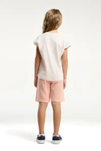 US Polo Assn. U.s. Polo Shirt Assn Girls' Cream Bermuda Set - Image 5