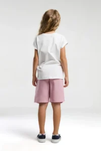 US Polo Assn. U.s. Polo Shirt Assn Girls' Cream Bermuda Set - Image 5