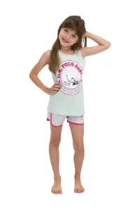US Polo Assn. Girls' Open Mint Set 858-4