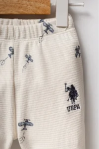 US Polo Assn. Base. Polo Shirt ASSN  Ecru Baby Size Set of 2 - Image 3