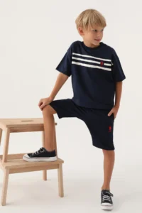 US Polo Assn. Boys', Uspa, Licensed,T-Shirt Shorts Set - Image 2