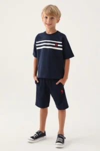 US Polo Assn. Boys', Uspa, Licensed,T-Shirt Shorts Set - Image 3