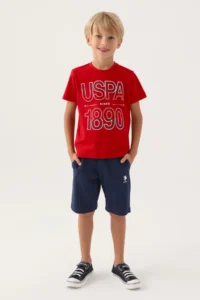 US Polo Assn. Boys', USPA 1890 ,T-Shirt Shorts Set