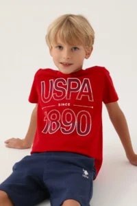 US Polo Assn. Boys', USPA 1890 ,T-Shirt Shorts Set - Image 2