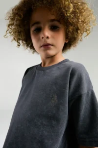 US Polo Assn. BASE. Polo Assn. Boy, Batik, Licensed, T-shirt, Shorts, Top and Bottom Set - Image 2