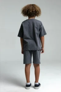 US Polo Assn. BASE. Polo Assn. Boy, Batik, Licensed, T-shirt, Shorts, Top and Bottom Set - Image 4
