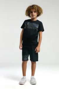 US Polo Assn. BASE. Polo Assn. Boy, Licensed, T-shirt Bermuda, Top and Bottom Set - Image 2