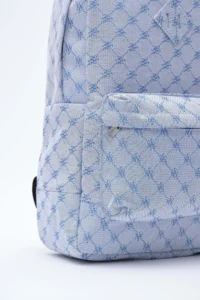 Shule Bags Louse jacquard Backpack Blue - Image 4