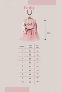 penu baby kids Pink Polka Dot Detailed Long Sleeve Baby Girl Dress - Image 8