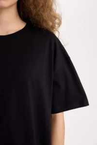 DeFacto Oversize Fit Short Sleeve Basic 100% Cotton T-Shirt - Image 4
