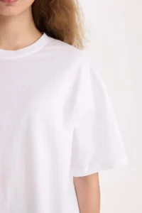 DeFacto Oversize Fit Short Sleeve Basic 100% Cotton T-Shirt - Image 4