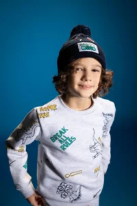 DeFacto Boys' Crew Neck Patterned Sweatshirt - Image 3