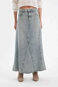 DeFacto Fashion Fit with pocket Jeans Maxi Skirt - Image 4