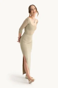 Hiccup Side slit High Waist Maxi Skirt - Image 3