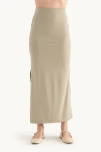 Hiccup Side slit High Waist Maxi Skirt - Image 4