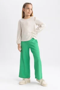 DeFacto Girls' Crew Neck Sweatshirt W6845a622sp - Image 2