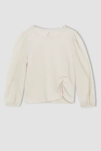DeFacto Girls' Crew Neck Sweatshirt W6845a622sp - Image 6