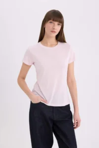 DeFacto Regular Fit Crew Neck Basic Plain Short Sleeve T-Shirt - Image 3